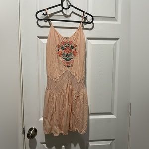 Wonderly, XS, short, peach dress